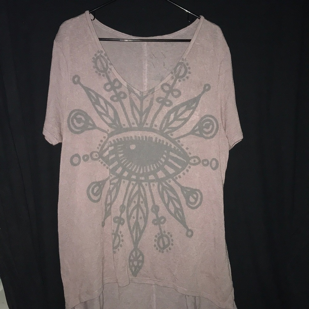 Mauve short sleeve top